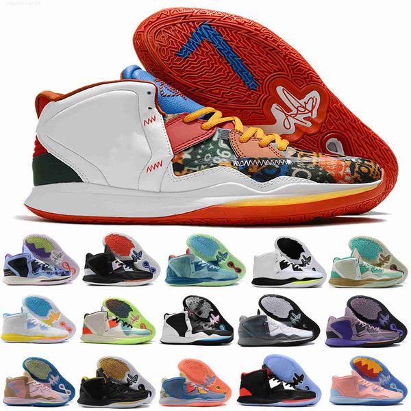 

pink 8s kyrien viii irvings 8 men basketball shoes infinity ep 35 points snow flower sea mystery egypt black golden purple green orange spor