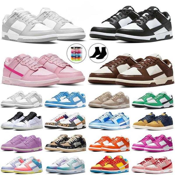 

with panda shoes triple pink designer men women sneakers university blue grey fog gai womens mens trainers outdoor casual shoe size 36-47, Black