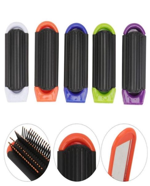 

hair brushes 5pcs portable folding comb with mirror antistatic high temperature resistance combs for travel outdoor white blue3270656, Silver