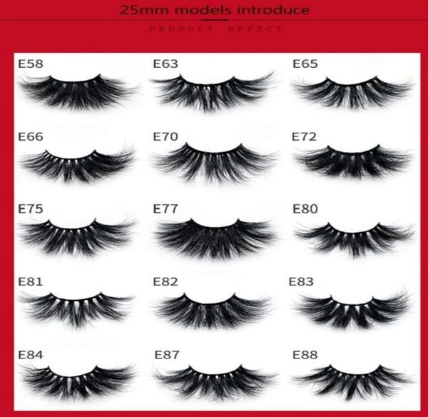 

25mm 6d mink eyelashes reusable false eyelashes 15 styles 5d 3d mink eyelashes makeup tools handmade soft mink lashes dhl 2911745