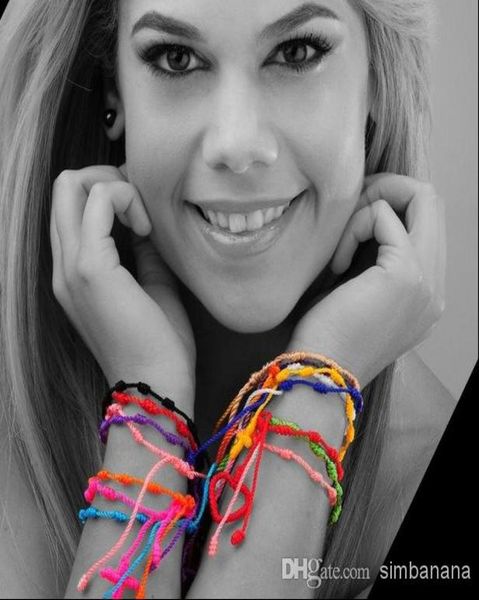 

mix color religious bracelet hand rope hand made knotted rosary bracelets pulseras decenarios2606666, Golden;silver