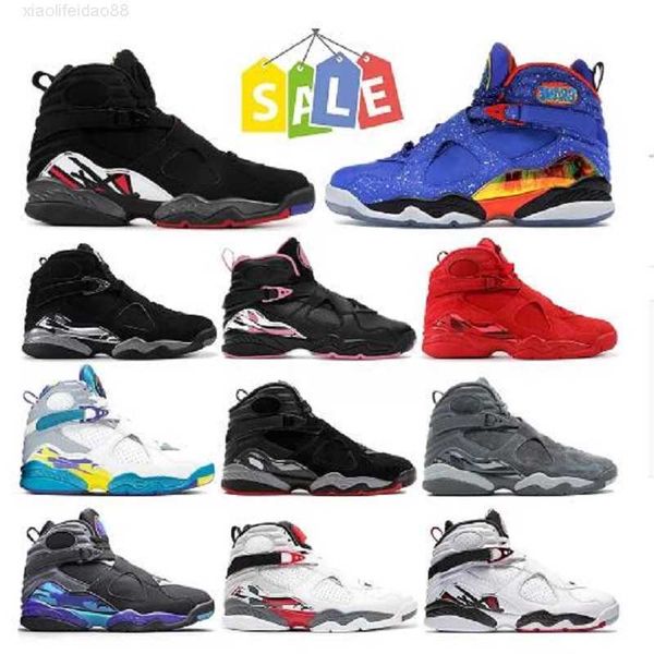 

2022 fashion mens jumpman 8 basketball shoes 8s doernbecher gs take flight valentines day three peat alternate aqua black se white