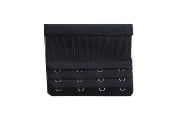 

3pcs bra strap extender 2 rows 2 hook bra extenders hooks belt buckle elastic adjustable clasp bar strap intimates accessories1649628, Black;white