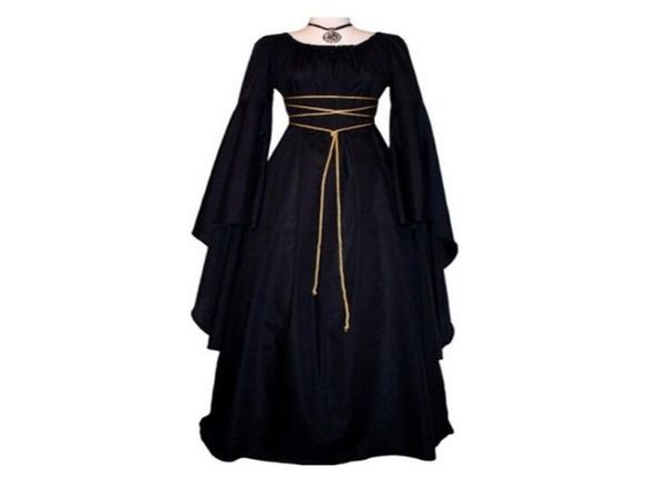 

medieval women039s solid vintage victorian gothic dress renaissance maiden dresses retro long gown cosplay costume for hallowee8794567, Black;red