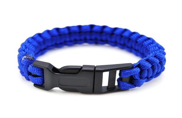 

outdoor survival paracord chain bracelets for men women camping hiking emergency rope link bracelet bangle buckle wristband male j5832361, Black
