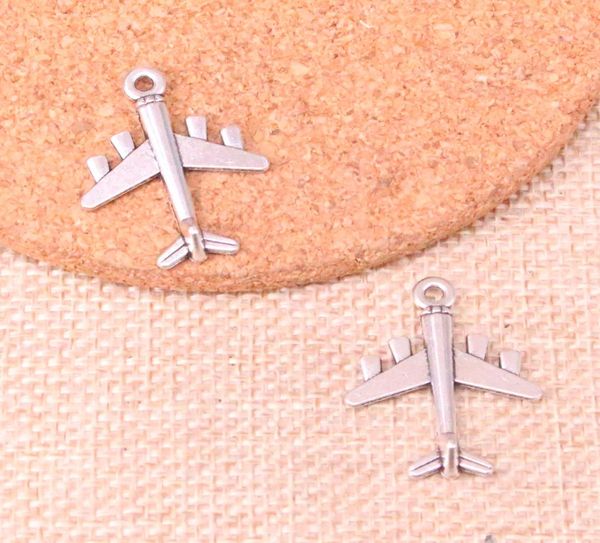 

75pcs charms airplane plane 2721mm antique making pendant fitvintage tibetan silverdiy handmade jewelry5473513, Bronze;silver