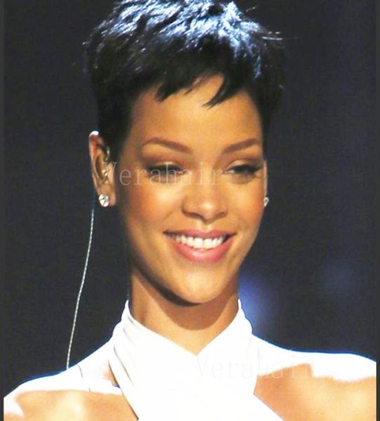 

selling high density human natural hair longer pixie cuts short layered cut wigs for black women thick hair full lace wigs8130100, Black;brown