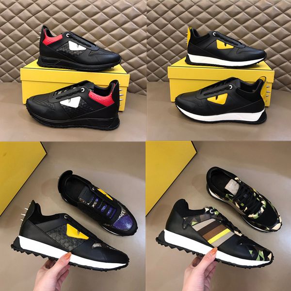 

2023 listing outdoor leisure sports shoes monster leather stitching camouflage black white green blue designer fashion mens the shoess