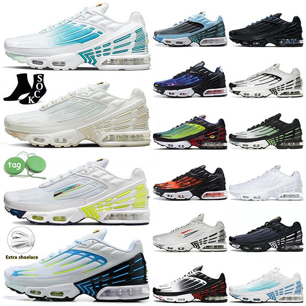 

tn plus 3 womens mens running shoes fashion tn3 laser blue yellow white volt all white with white bone black rainbow black red rainbow beige