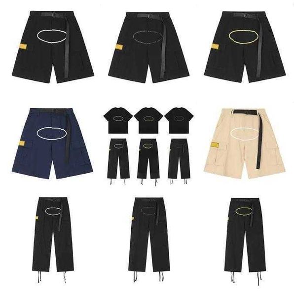 

men's boat shaped printed shorts fashion hip-hop casual trousers men's and women's fashion cargo brand pants, White;black