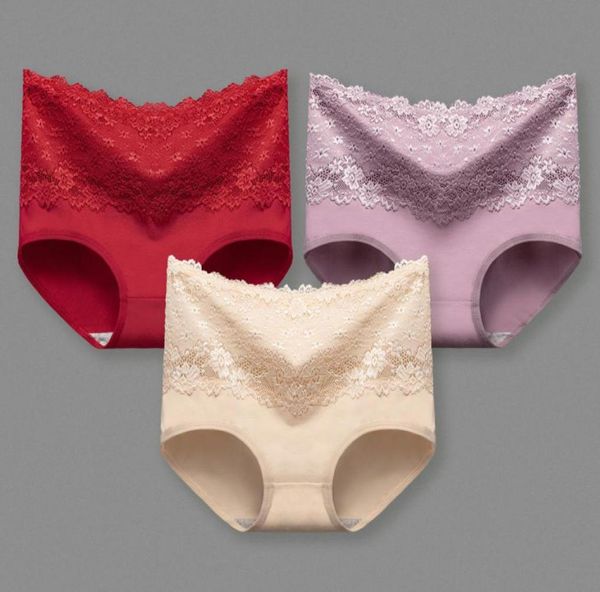 

women039s underwear plus size underwear cotton briefs high waist panty women lace lingerie underpants big size17033777333172, Black;pink
