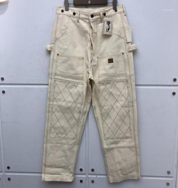 

heavy fabric canvas multipocket kapital cargo pants men women multiline trousers black apricot men039s9569925