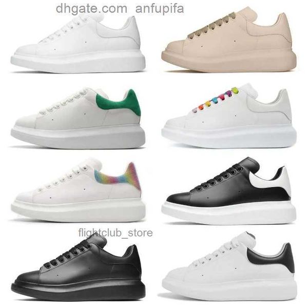 

rainbow alexander''mqueen platform designer womens white sneaker black 91cs shoes flats classic oversized suede white velvet m lea