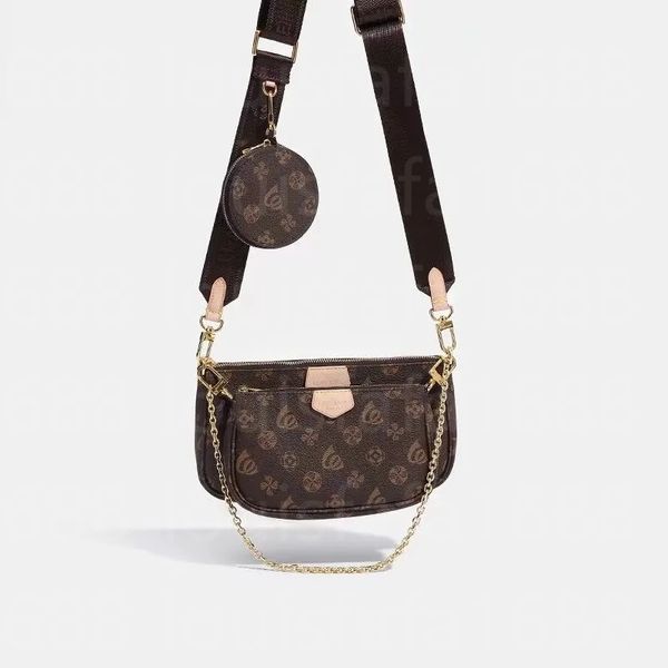

3pcs set luxurys designer bags purse woman fashion monogrames multi pochette felicie chain purse crossbody shoulder bag
