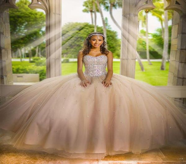 

sparkling crystal beaded corset ball gowns prom dresses sweetheart back laceup sweet 16 quinceanera dresses custom made3968719, Blue;red