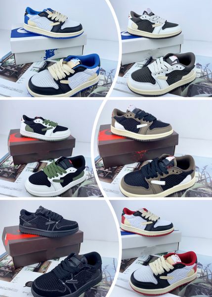 

summer ventilate kids authentic travis s designer basketball shoes reverse mocha olive blue military colorway outdoor sneakers fast delivery