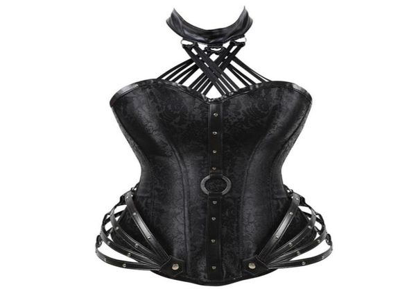 

new corset women gothic corset waist training corsets and bustiers fashion steampunk corset269k3041719, Black;white