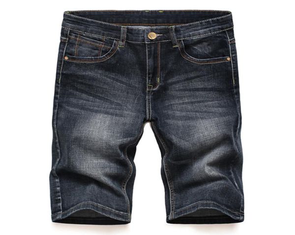 

2017 new fashion summer denim shorts men short jeans men jeans slim trousers thin straight casual shorts male28401355048, Blue