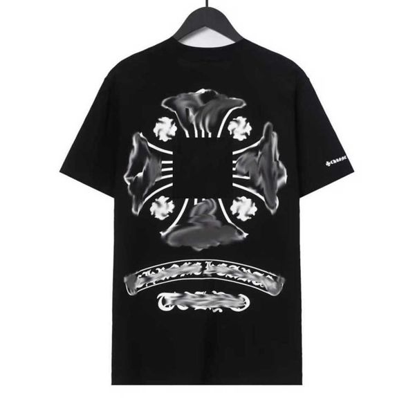 

classics men's luxury t shirt brandch t-shirts designers men women tees fashion horseshoe sanskrit cross print cotton t-shirt casual s, White;black