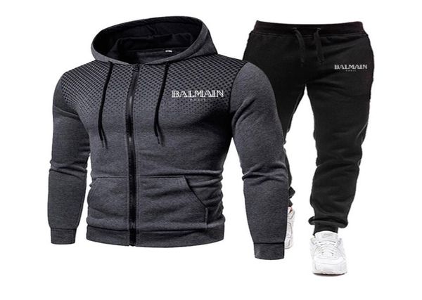 

men039s activewear men039s and pants straight casual suit grey blue red multicolor dots decor trend high street versatil9497977, Gray