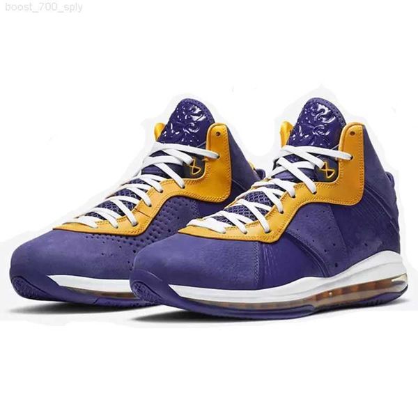 

8 lakers south beach men basketball shoes sales 2022 8s retro red varsity royal black sneakers store