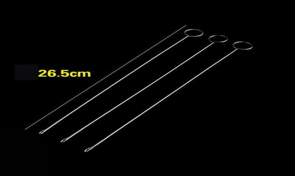 

2pcs stainless steel long loop turner crochet hooks sewing belt cited tool diy knitting accessories38967682256502, Black