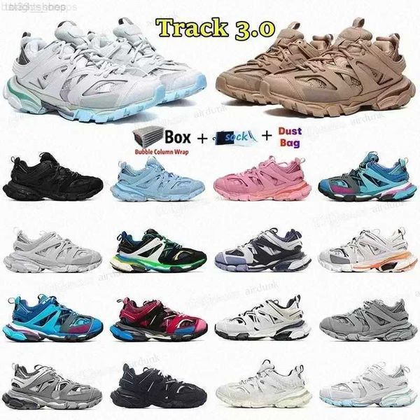

designer men women casual shoes track 3 3.0 triple white black sneakers gomma leather trainer nylon printed platform trainers track w2vq#