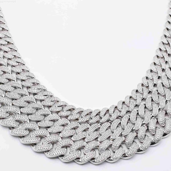 

factory jewelry set necklace cubai link chain america mossianite gift chain 925 sliver necklaces pendant wedding cross europe, Silver