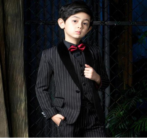 

men039s suits blazers 2021 black pinstripe little boy formal groom wear 3 pieces set for wedding dinner party ch6674280, White;black
