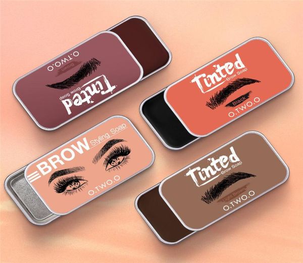

otwoo eyebrow styling soap shaping glue enhancers natural threedimensional eye brow glues set with brush trimmer four colors fr9438422