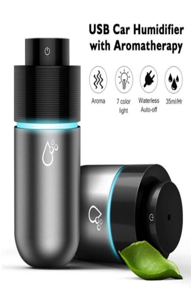 

portable mini ultrasonic usb air humidifier diffuser led lights for home office car aroma diffuser9164498