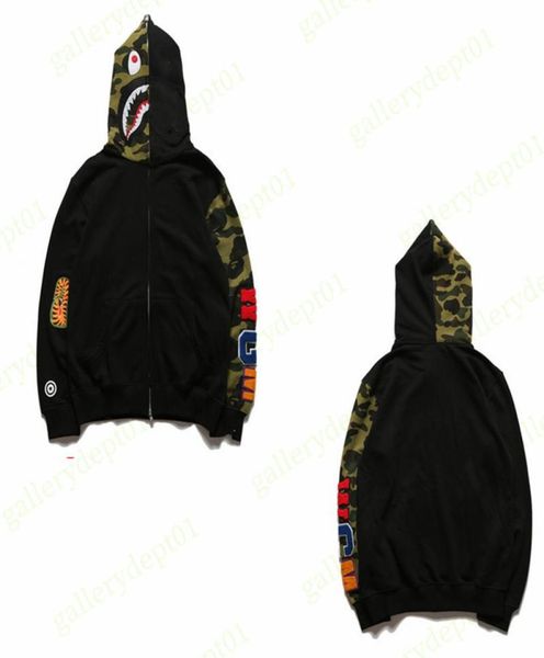 

mens hoodies designer hoodie womens designer hoodie hoodys tech fleeces embroidered zip jacket cotton terry sweatshirts luminous panelled sw, Black