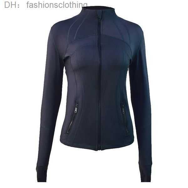 

women define jackets lulus yoga long sleeves full solid color nude sports shaping jogging sportswear gym professional y2nrosj3 8 lululemen y, Black