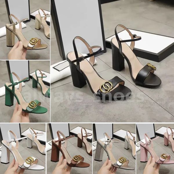 

leather mid heel ladies sandals slippers designer fashion ladies flats ankle buckle rubber sole mules summer beach wedding shoes 34-42 a82