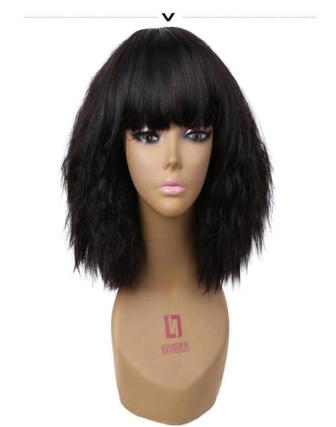 

short length afro kinky curly synthetic wigs african american black brown blonde red hair for women perruque cosplay wig65830264581529
