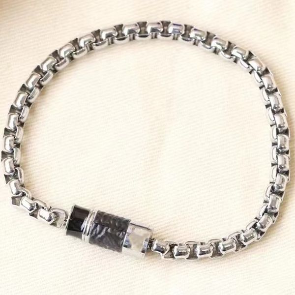 

designer bracelet luxury bracelets letter charm bracelet men bracelets fashion trend women classic jewelry high quality, Black