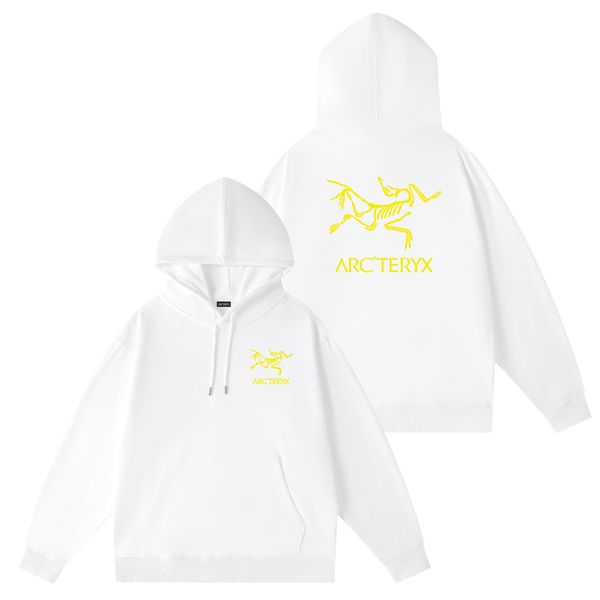 

men's arcteryx hoodie sweatshirt designer hoodie sweater men's sweater pure cotton round neck hooded fashion letter print men&#039, Black