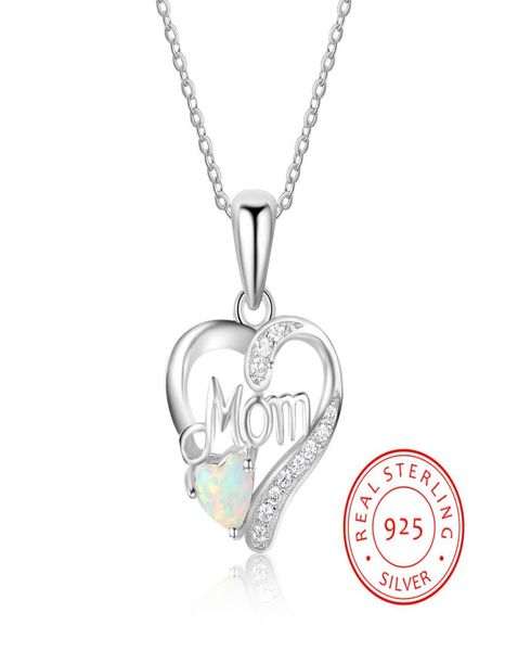 

genuine 925 sterling silver letter mom heart necklaces mother039s day gift a gift for mom 8011720