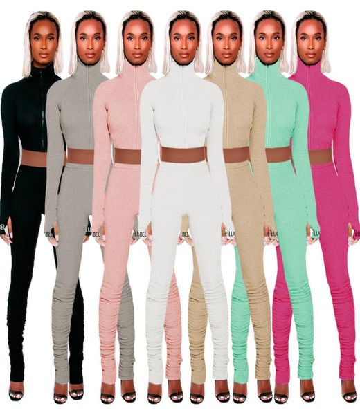 

womens tracksuit longsleeved trousers polyester tshirt pant suit plastic tight letter printing twopiece set autumn style 29916028, Gray