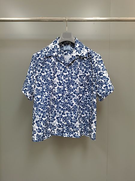 

2023 spring and fall luxury mens designer beautiful color shirts ~ us size shirts ~ mens designer button short sleeve shirts, White;black
