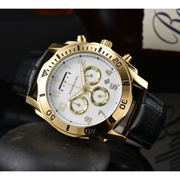

full functionality mens watch wristwatches designer 41mm automatic quartz fashion classic style stainless steel sapphire watches, Slivery;black