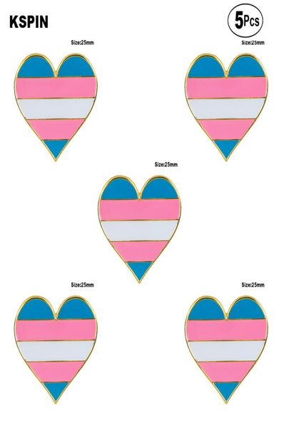 

transgender pride brooches lapel pin flag badge brooch pins badges 5pcs7220847, Black