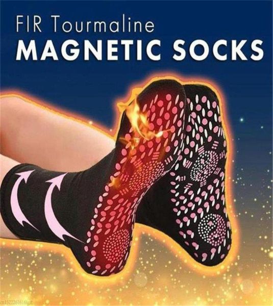 

selfheating magnetic socks for women men self heated socks tourmaline magnetic therapy comfortable winter warm massage21911085517491, Black