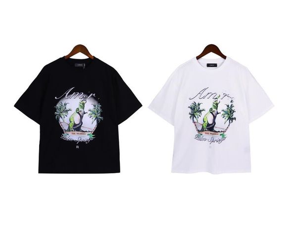 

2023 mens t shirts womens summer a miris designer printed tees fashion man t-shirt quality cotton casual short sleeve luxury hip hop street, White;black