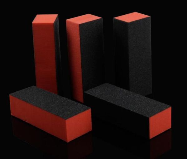 

whole 10pcs orange black 4 ways sanding sandpaper for tips nail manicure tools nail art buffer block emery board nail files g9675984