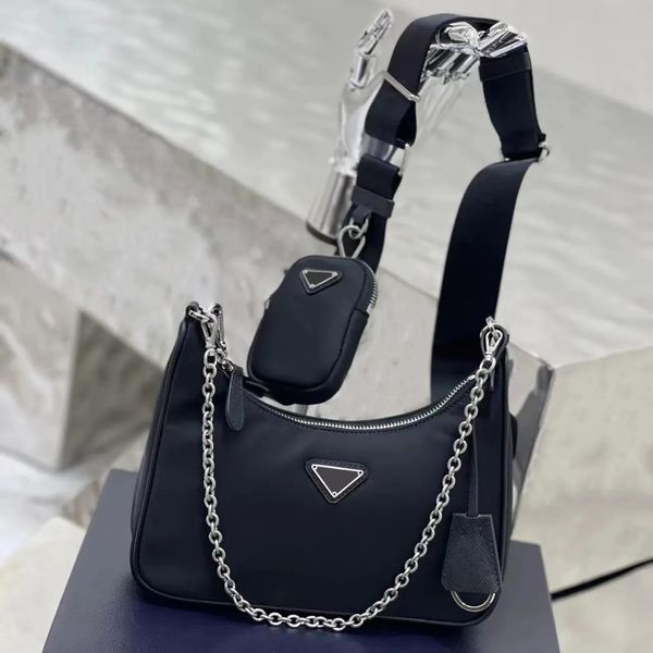

nylon 2005 re-edition designers bag luxury handbag shoulder bags totes prado 5 pieces bag crossbody hobo purses women's fashion wallet