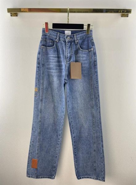 

milan runway jeans 2022 new autumn winter fashion designer pants brand same style luxury women039s pants 0818197441747, Blue