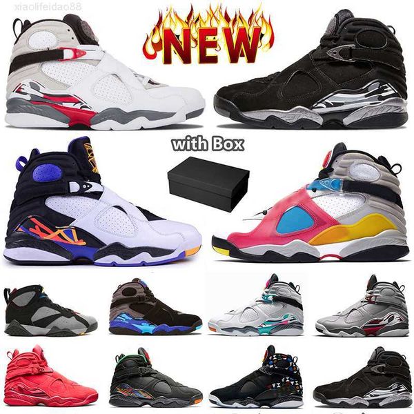 

jumpman 8 8s basketball shoes white aqua bordeaux countdown pack reflective three peat valentines day south beach turbo green pinksicle spor, Black