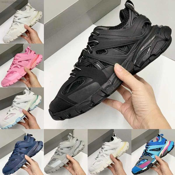 

track 3 sneakers designer womens mens shoes luxury trainers black white orange beige pastel running shoes tracks size 36-45