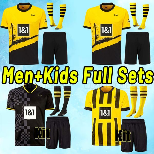 

men kids haller 23 24 bellingham reus malen soccer jerseys dortmund sule reyna special danke 2023 2024 football shirt brandt plszczek bellin, Black;yellow